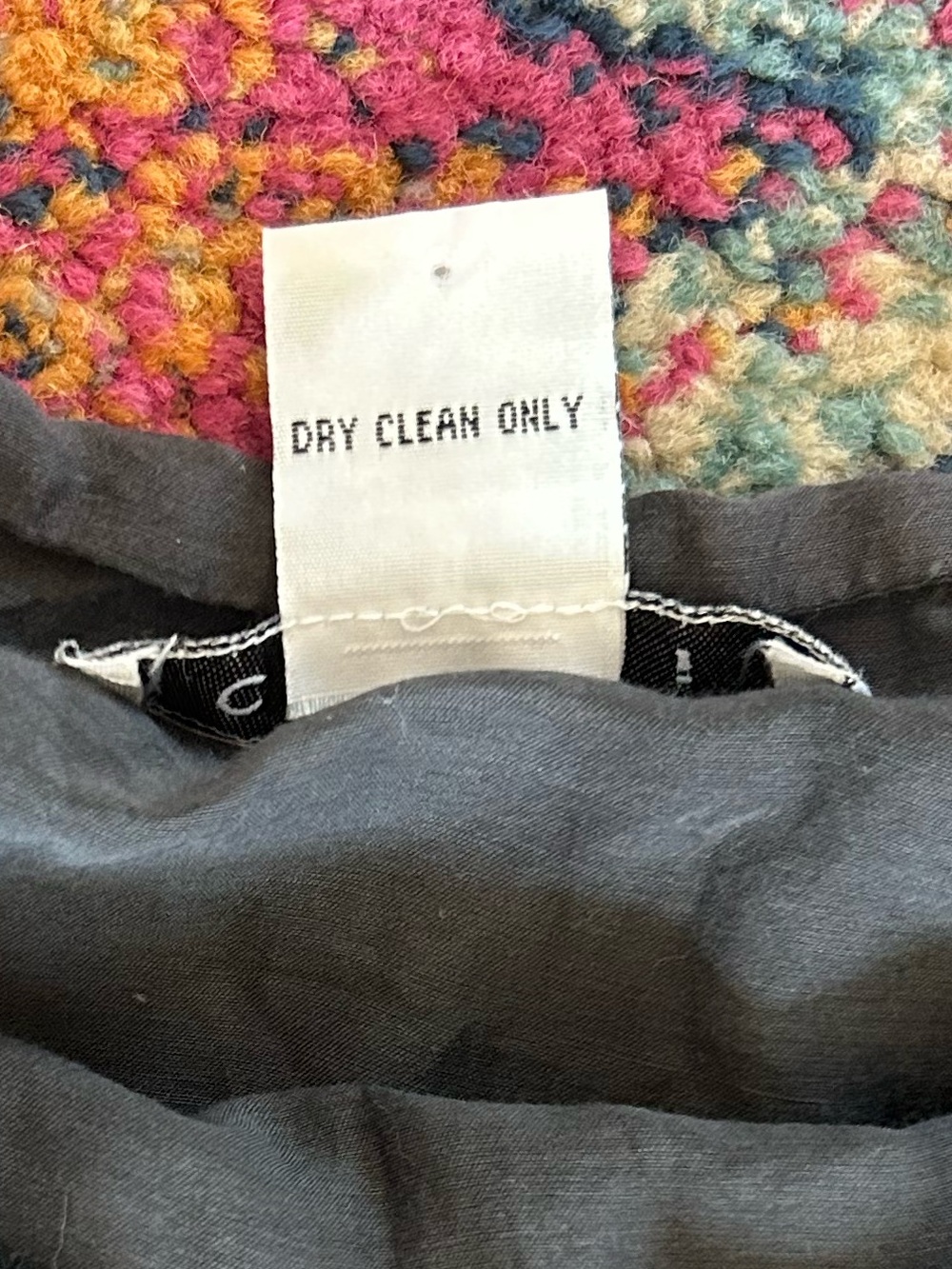 CAbi | Women’s Charcoal Grey Silk Blend Asymmetrical Layered Ruffle Skirt Size 8 - Picture 13 of 14